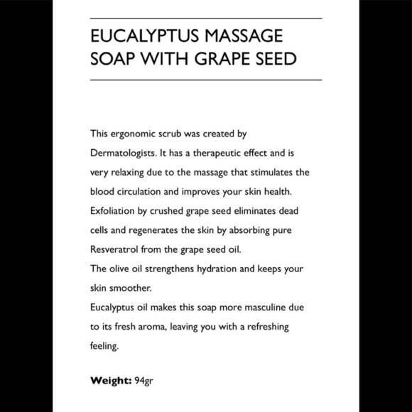 Essencias De Portugal Set of 7 Eucalyptus Massage Soap with Grapeseed NEW Sealed - Picture 4 of 4